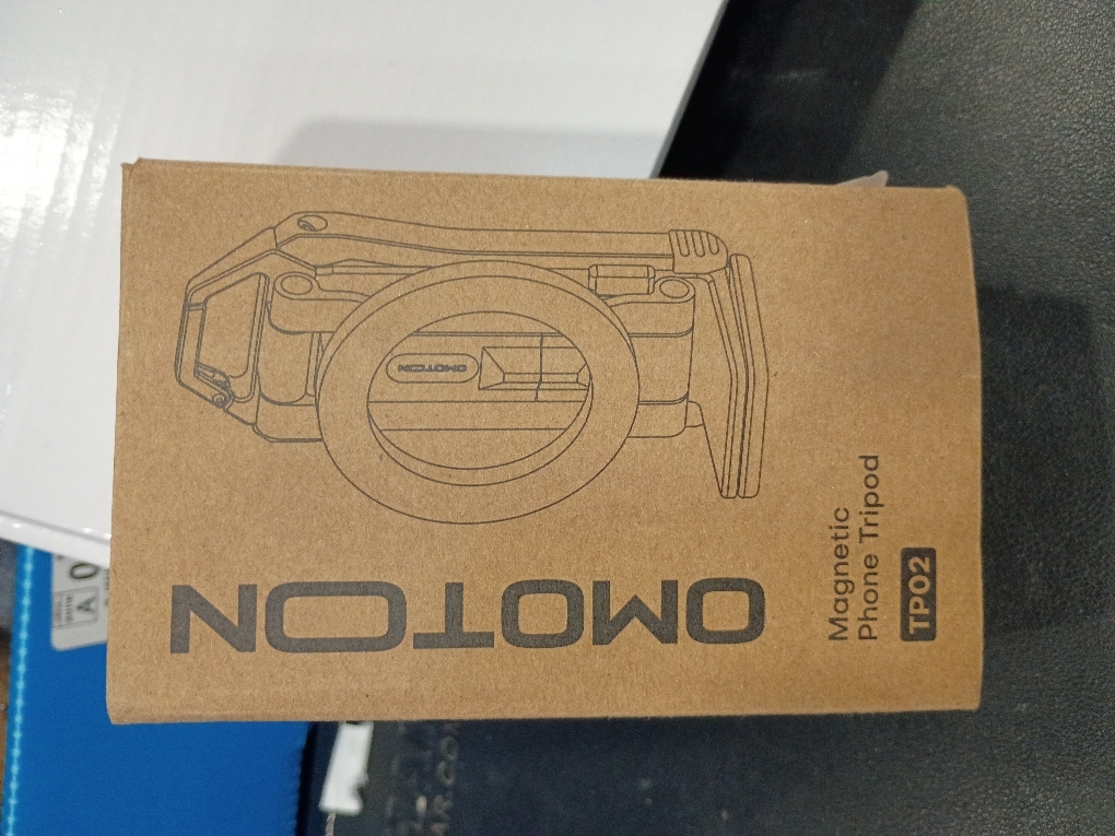 OMOTON TP02 360°Rotating for MagSafe Tripod, Adjustable Aluminum Magnetic Phone Tripod for iPhone 17/16/15/14 Pro Max Air, Foldable Cell Phone Stand Fits Vlog, Gym, Travel Essentials Accessories