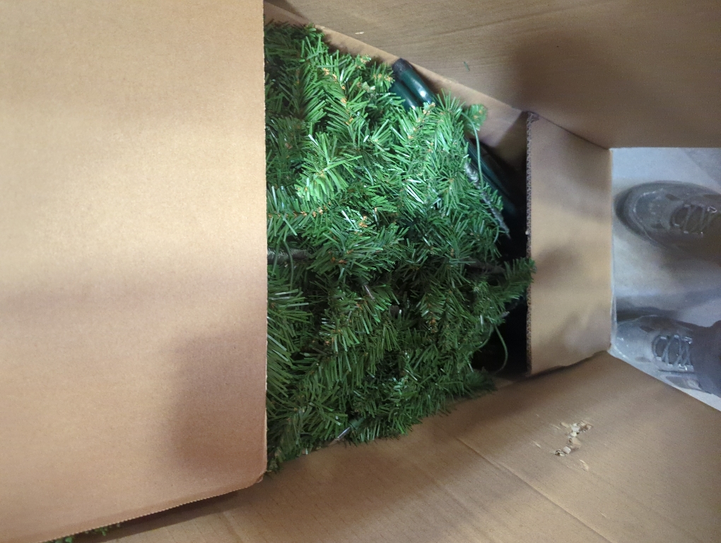 9 ft. Kingswood Fir Pencil Artificial Christmas Tree with Clear Lights