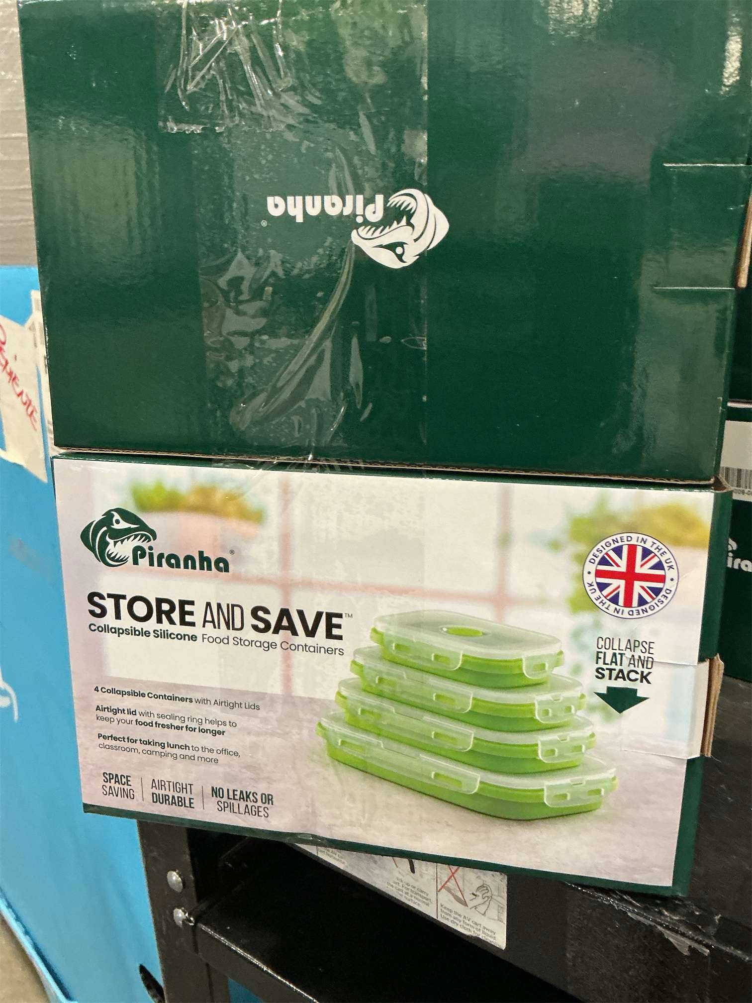 Collapsible Food Storage Containers (green)