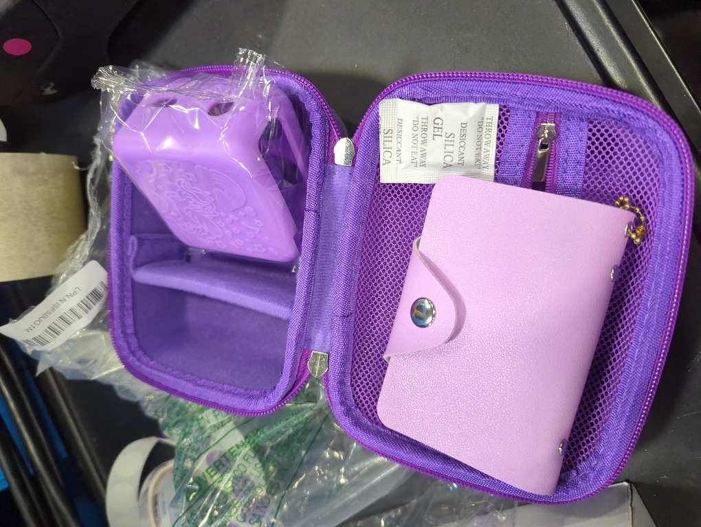 YouKnow Hard Case and Silicone Cover for Yoto Mini Player, Kids Audio Music Accessory with Card Case Holder for up to 10 Cards (Purple)