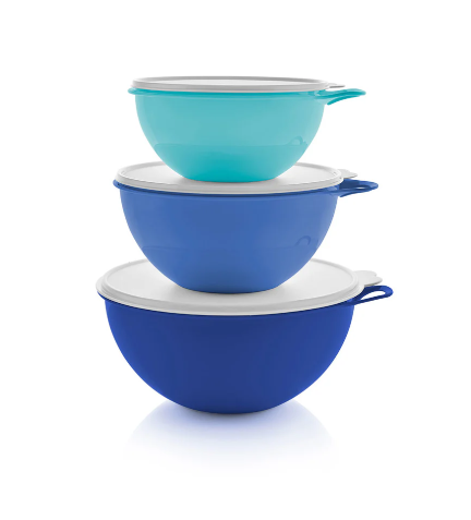 Tupperware Thatsa Bowls | Set of 3 Blue
