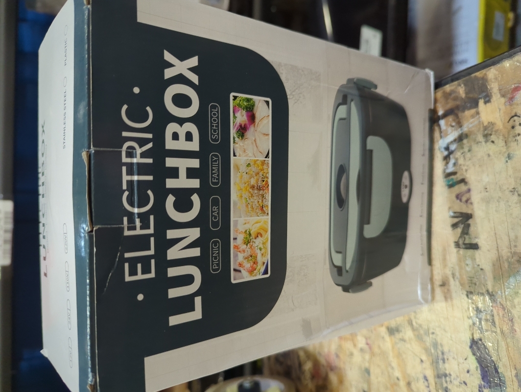 Electric Lunch Box Food Heater, 3 in 1 Ultra Quick Heated Lunch Boxes for Adults, 12V/24V/110V Portable Food Warmer for Car/Truck/Office With Fork Spoon and Insulated Carry Bag