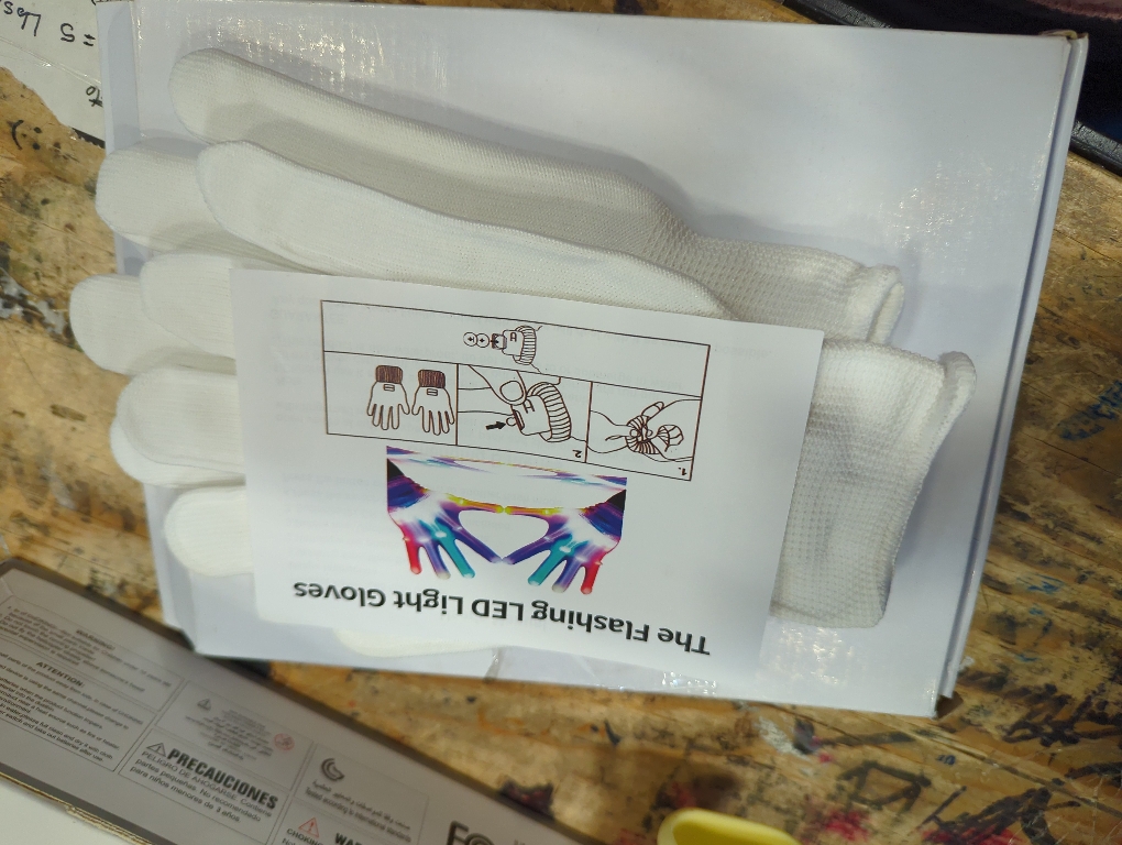 LED Gloves for Kids, Teens & Adults - Finger Light Gloves with 5 Colors/6 Modes - Perfect for 9-12 Year Old Boys & Girls - Ideal for Halloween & Christmas Parties