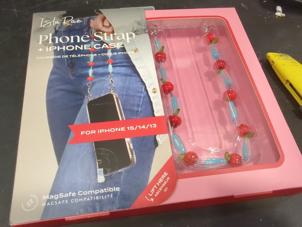 Phone Charms Strap-Blue apple