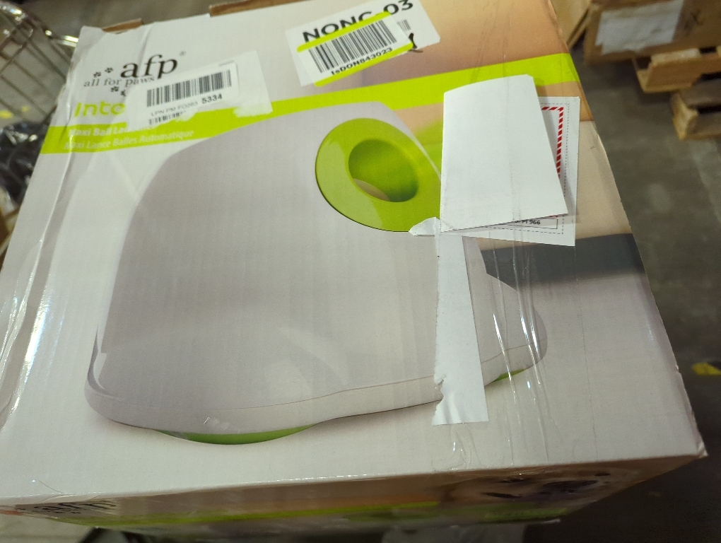 ALL FOR PAWS Automatic Dog Ball Launcher for Medium to Large Dogs, Interactive Tennis Ball Thrower, Rechargeable Dog Toy Mental Stimulation Training Game for Energetic Dogs