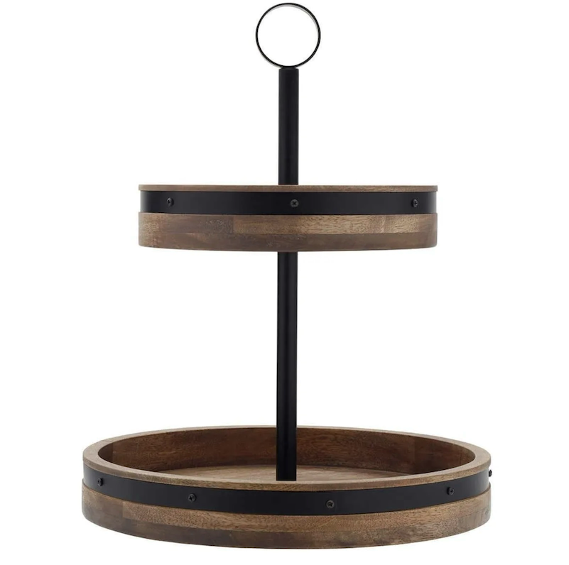 BrownVictoria Cookware 2-in-1 Tiered Lazy Susan - Brown
