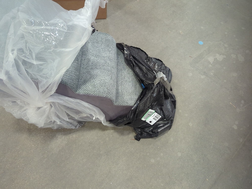 Color grey dog steps