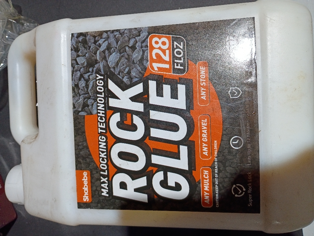 Rock Glue,1 Gallon 99% Stronger Bond Gravel Binder for Pea Gravel, Pebble&Stone-Stop Shifting, Reduce Mess, Strong Hold for Yards, Patios, Garden Walkways, Pet Safe Mulch Bond for Landscaping