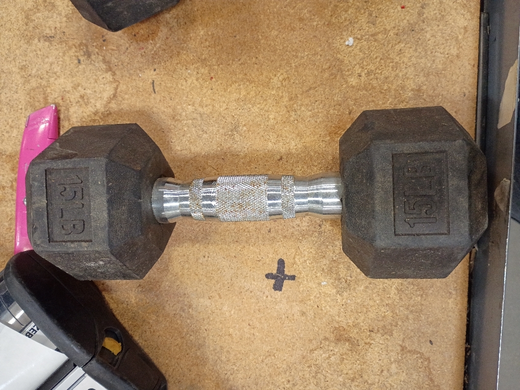 Amazon Basics Rubber Hex Dumbbell Hand Weight