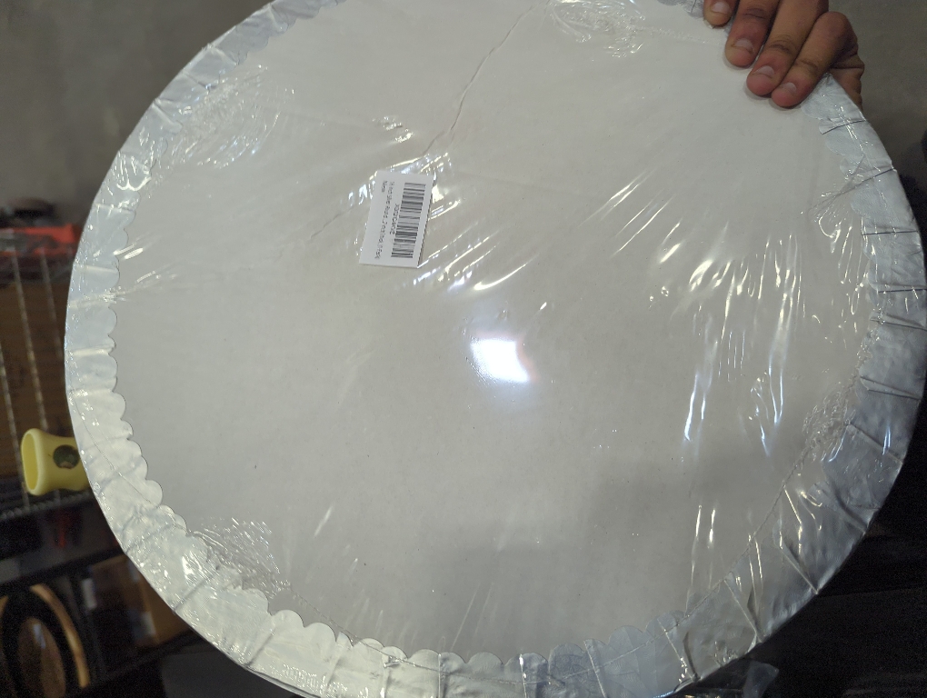 16 inch Silver Round Sturdy Cake Board Drums for Displaying Cakes, 1/2 inch Thick, (1-Pack)