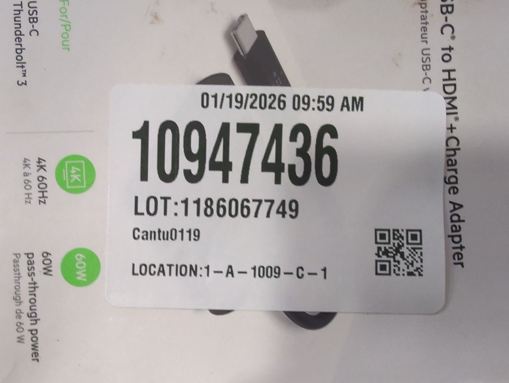 Belkin USB C to HDMI Adapter   USBC Charging Port to Charge While You Display, Supports 4K UHD Video, Passthrough Power up to 60W for Connected Devices, Compatible with MacBook, iPad, Windows