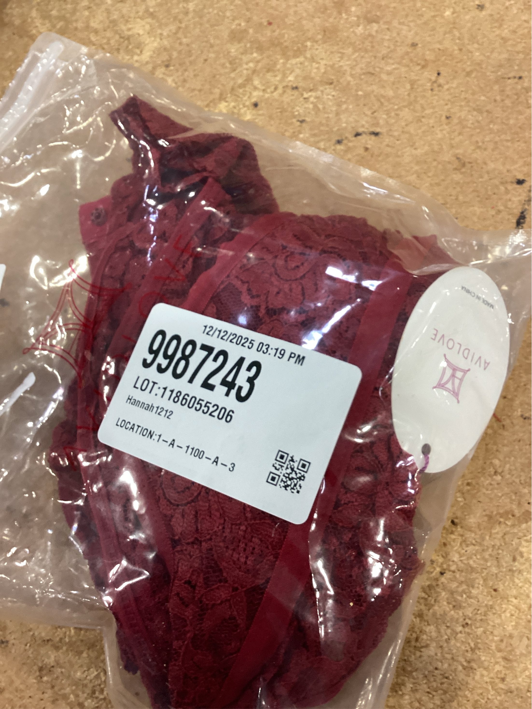 Avidlove Women's Bodysuits Lace Body Suit One Piece Body Suits for Womens Sheer Tops for Women Wine Red L