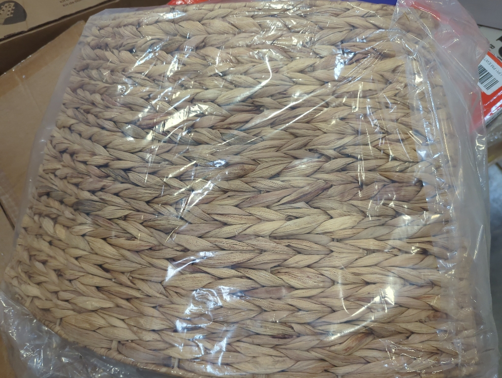 36in Extra Large Christmas Tree Collar - Woven Hyacinth Tree Collars for Artificial Trees - Rattan Rustic Farmhouse Basket for Tree Base Cover with Cord Cut-Out for 7.5ft 9ft 10ft Tree