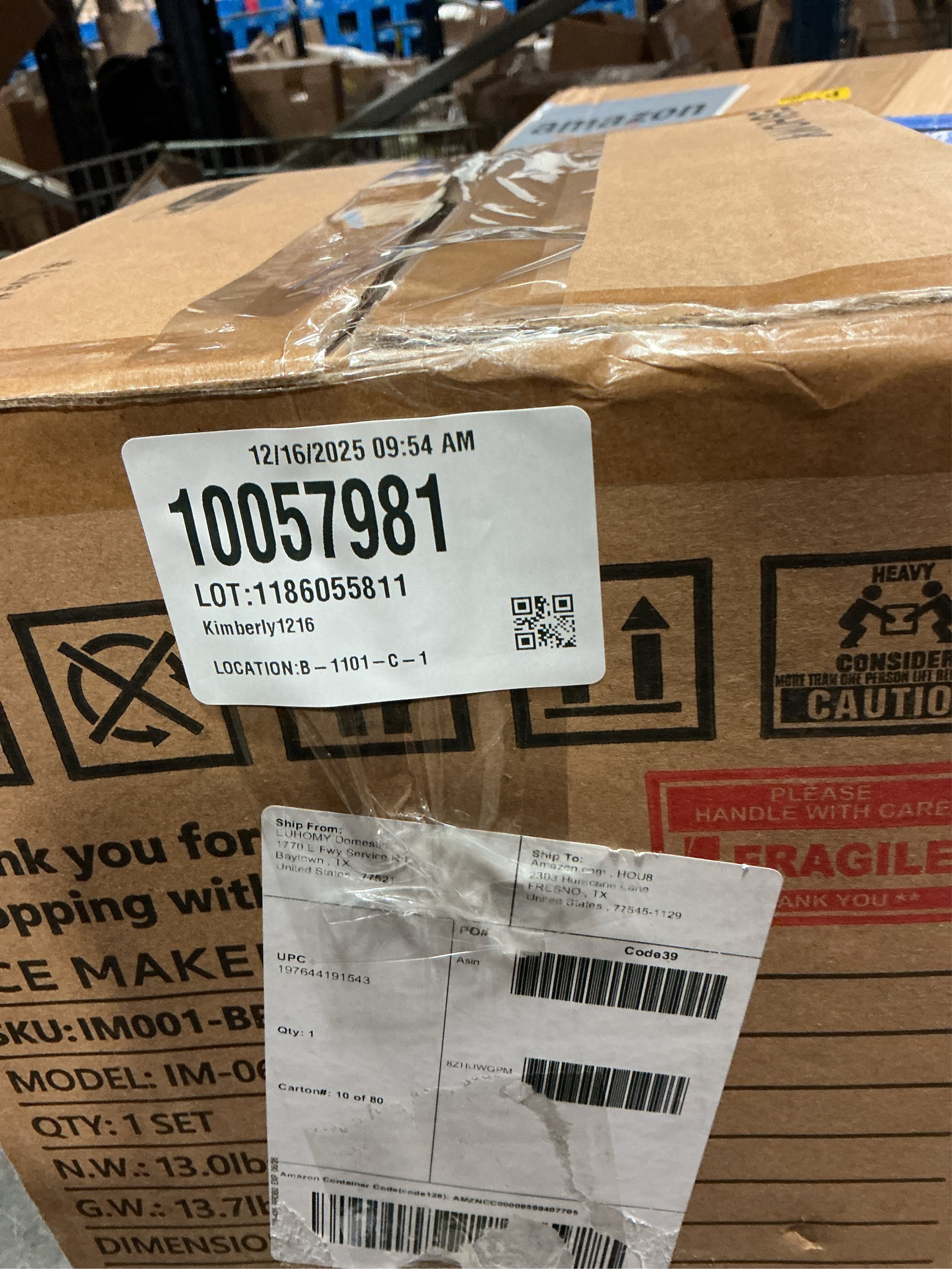 EUHOMY Countertop Ice Maker Machine with Handle, 25.5lbs in 24Hrs, 9 Ice Cubes Ready in 6 Mins, Self-Cleaning Portable Ice Maker with Basket and Scoop, for Kitchen/Home/Camping/RV. (Black)