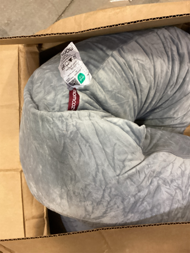 Momcozy Pregnancy Pillows for Sleeping, U Shaped Full Body Maternity Pillow with Removable Cover - Support for Back, Legs, Belly, HIPS for Pregnant Women, 57 Inch Pregnancy Pillow for Women, Grey