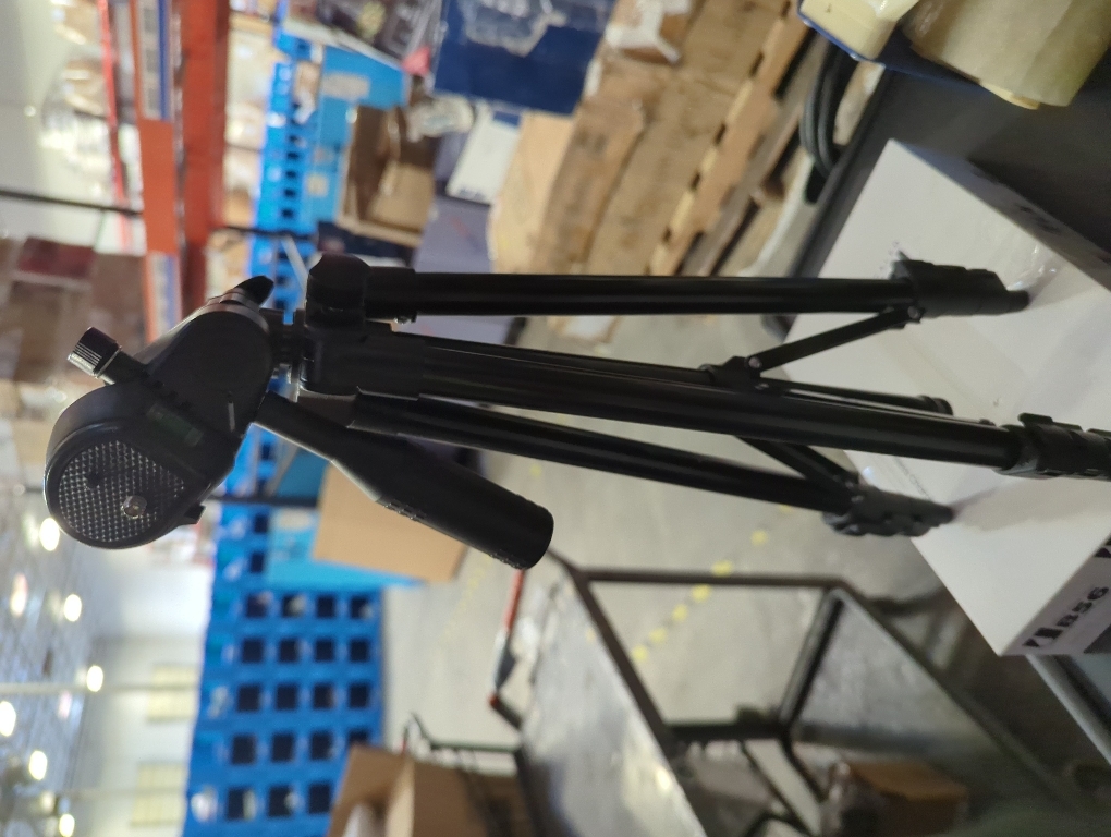 Laser Level Tripod Phone Tripod Stand: 51-Inch Lightweight Travel Stand with Phone Holder Mount Compatible with iPhone, Line Lasers and DSLR Camera, Carry Bag Included | Matte Black