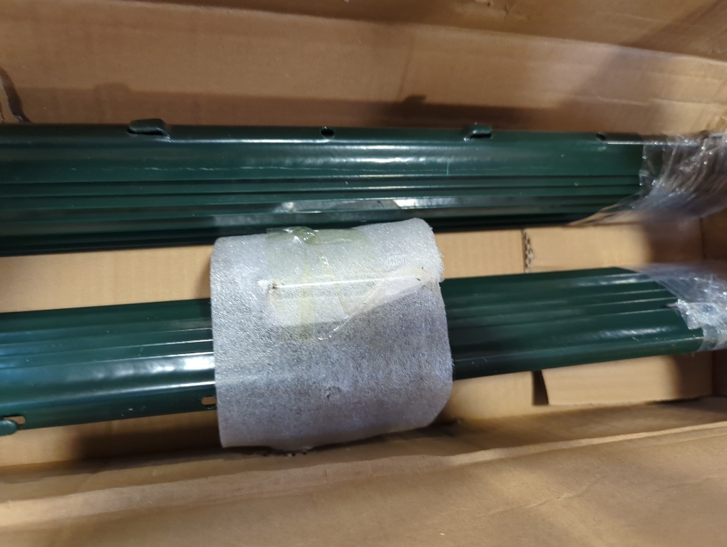 Fence Post 3 FT - 16 Packs, Metal Heavy Duty U Posts, Powder-Coated for Long-Lasting Use, Perfect for Holding Wire &Plastic Mesh, Corner Anchors, Green