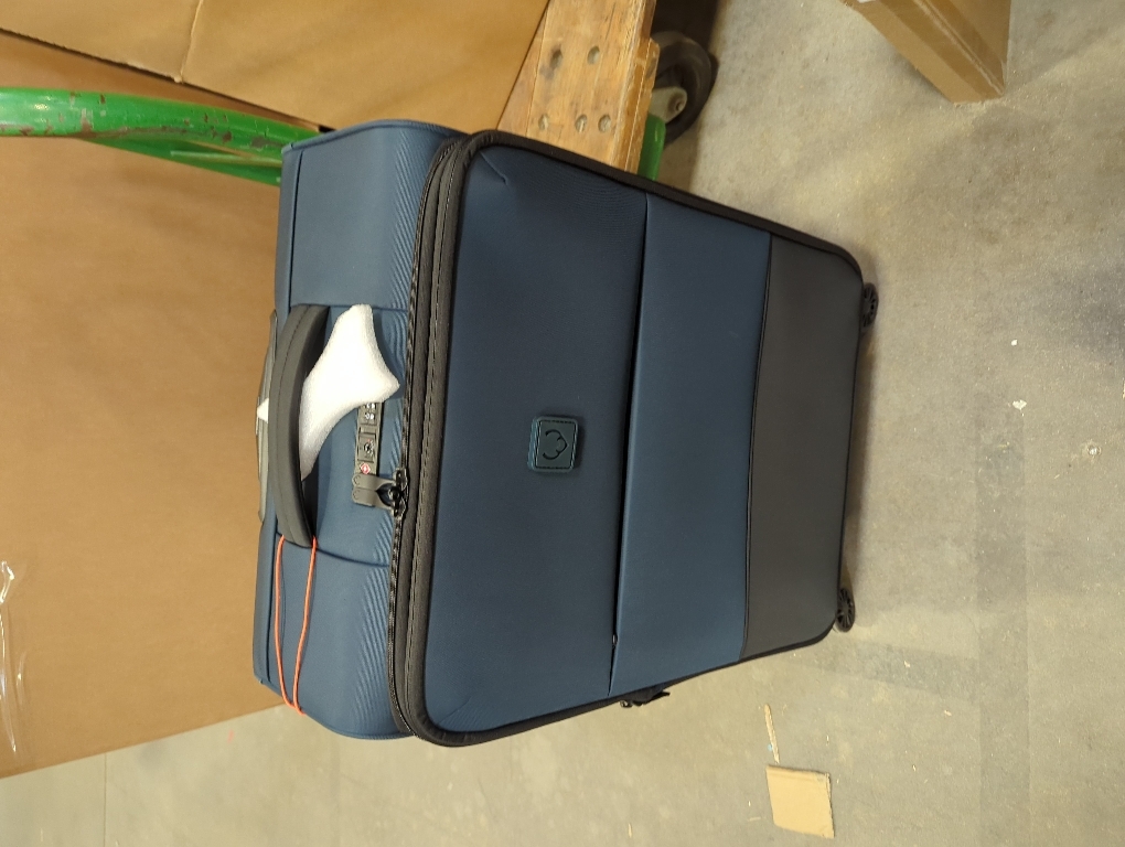 ANTLER Soft Stripe Carry-On Luggage, Indigo Blue, 21.7x13.8x9.1-11, 37-45L