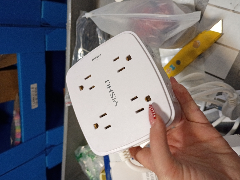 YISHU 6Ft Surge Protector Power Strip with 8 Widely Outlets & 4 USB Ports