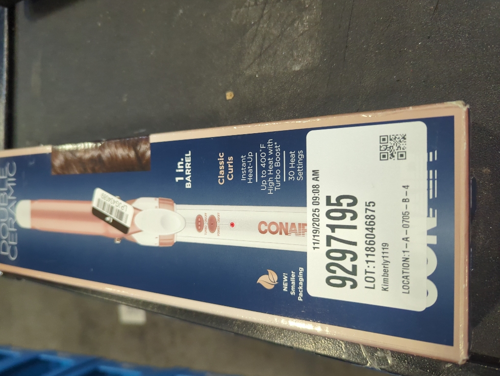 Conair Double Ceramic Gentle Rose Gold 1 Inch Curling Iron