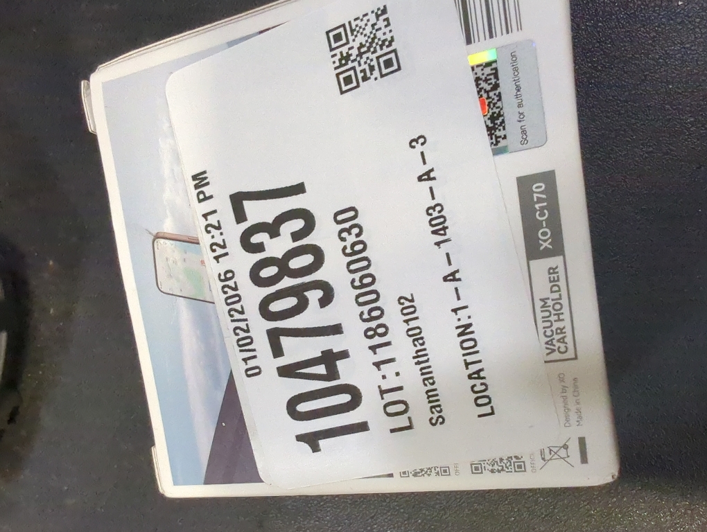 Supporto Magnetico per Auto XO C170 per Smartphone - Supporto a Vuoto - Rotazione a 360° - Pulsante Di Rilascio - Anello Metallico Incluso - Nero