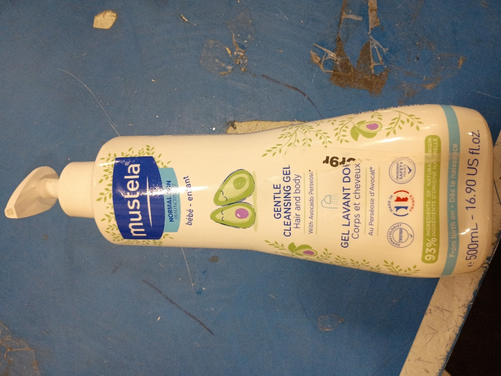 Mustela Gentle Cleansing Gel Baby Body Wash and Baby Shampoo - 16.9 fl oz