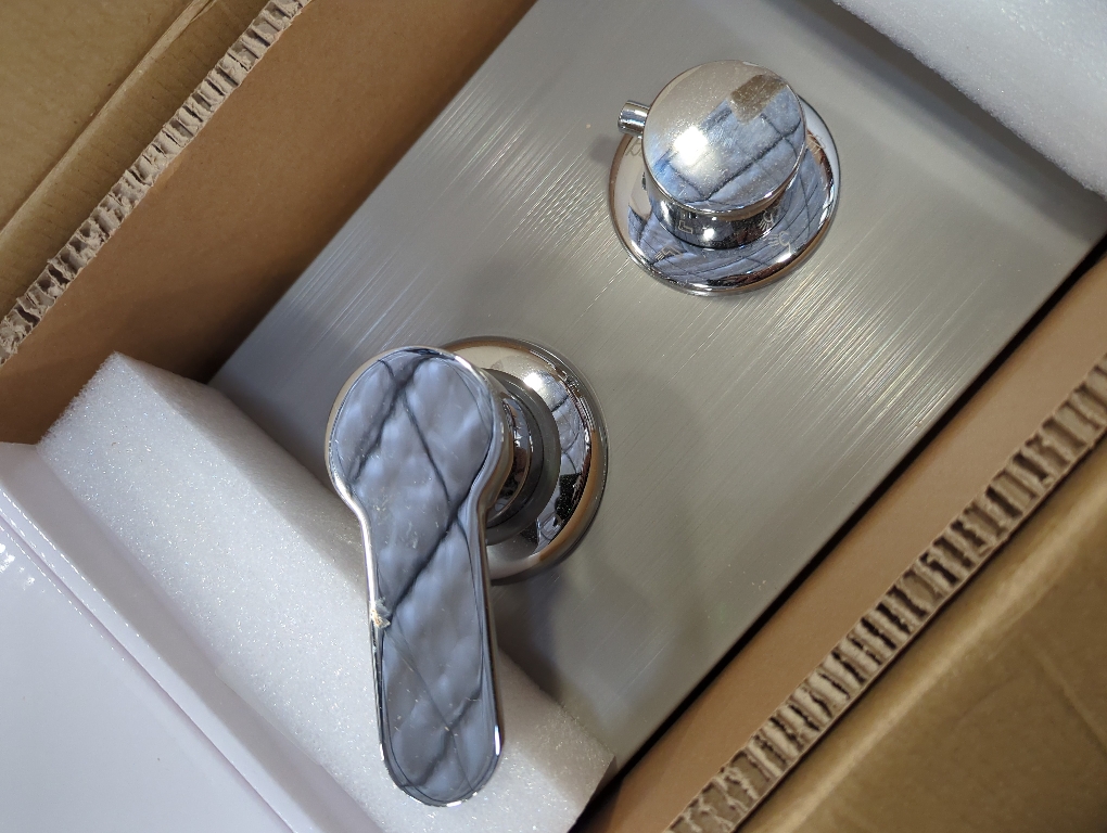 Multi-Function LED Lights Shower Panel System Black, 5 in 1 Shower Panel Include Rainfall & Waterfall Shower Head, 3 Pcs Adjustable Massage Jets, Handheld Shower, Tub Spout