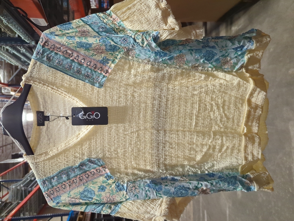 Size Large Womens V Neck Bell Sleeve Asymmetrical High Low Tops Casual Chiffon V Neck 3/4 Sleeve Blouse Flowy Tops