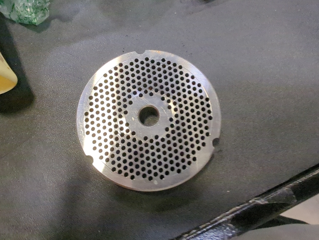 Grinder Plate for #32 Grinders, Hobart and Biro, with 1/8 Holes Great for Hamburger Product