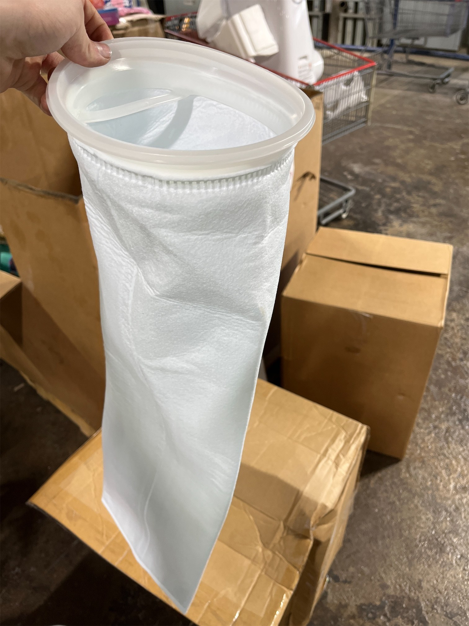 Condition photo showing Good Condition for Box of Duda Energy 50 Micron Bag filters