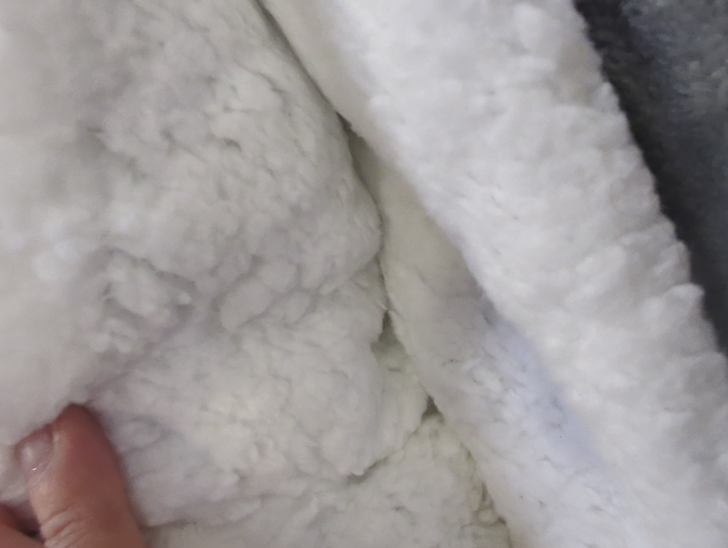 Amazon Basics Reversible Sherpa Throw Blanket, Dark Gray, 50x60