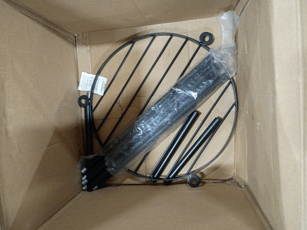 Outdoor Floor Lamp Outdoor Solar Lights Rattan Lamp with Plant Stands Metal Tripod Outdoor Floor Lamps for Patio Yard Deck Porch Walkway Driveway Garden Decor (no test )