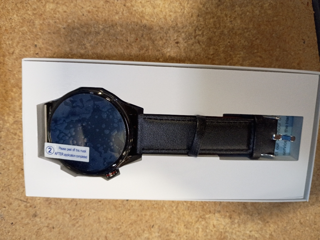 Smart Watch for Men Women, 1.43 AMOLED HD Health Watch with Answer/Make Call 24H Heart Rate Blood Pressure SpO2 Stress Sleep Monitor SOS Call Fitness Watch (Black Leather)