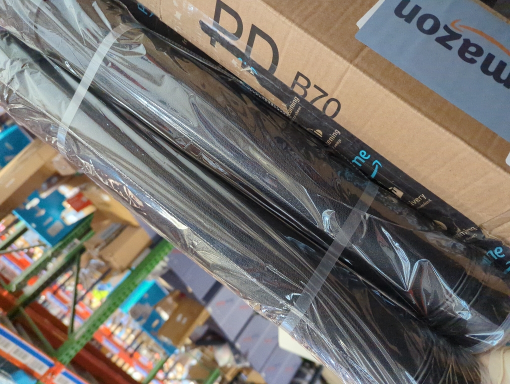 CALPALMY 2-Pack Extendable Poster Tubes Expand from 24.5” to 40” with Shoulder Strap | Carry Documents, Blueprints, Drawings and Art | Black Portable Durable Round Storage Cases with Lids and Labels