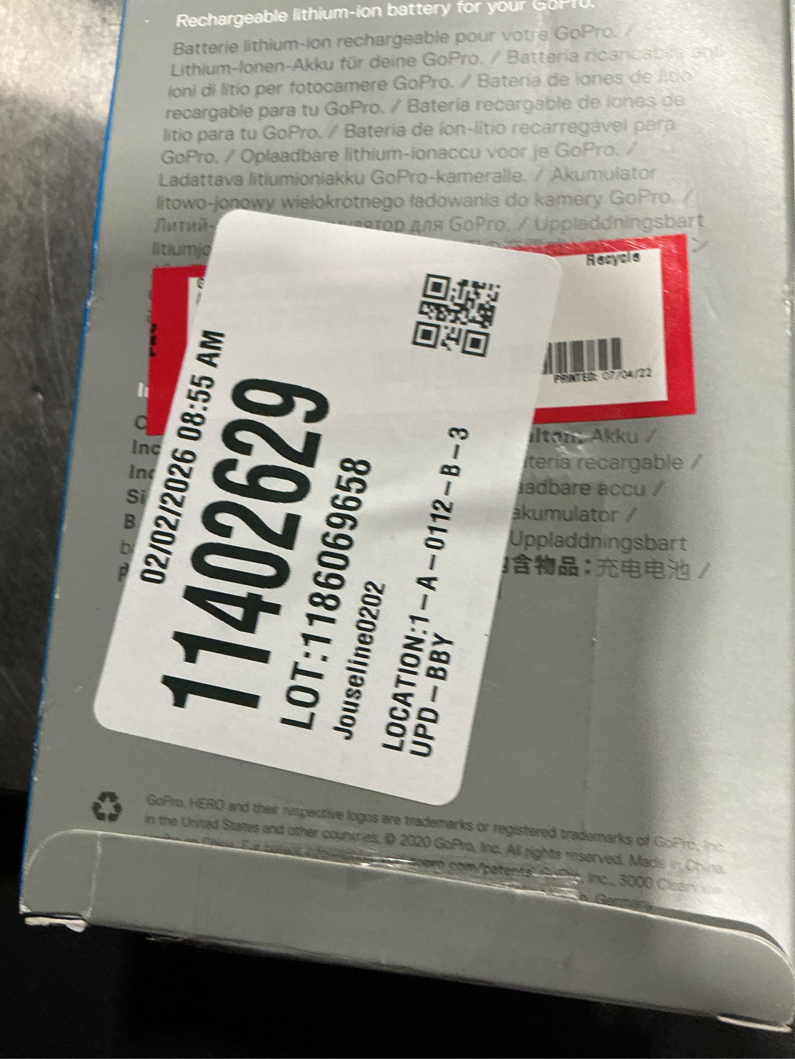 GoPro Rechargeable Battery (HERO8 Black/HERO7 Black)