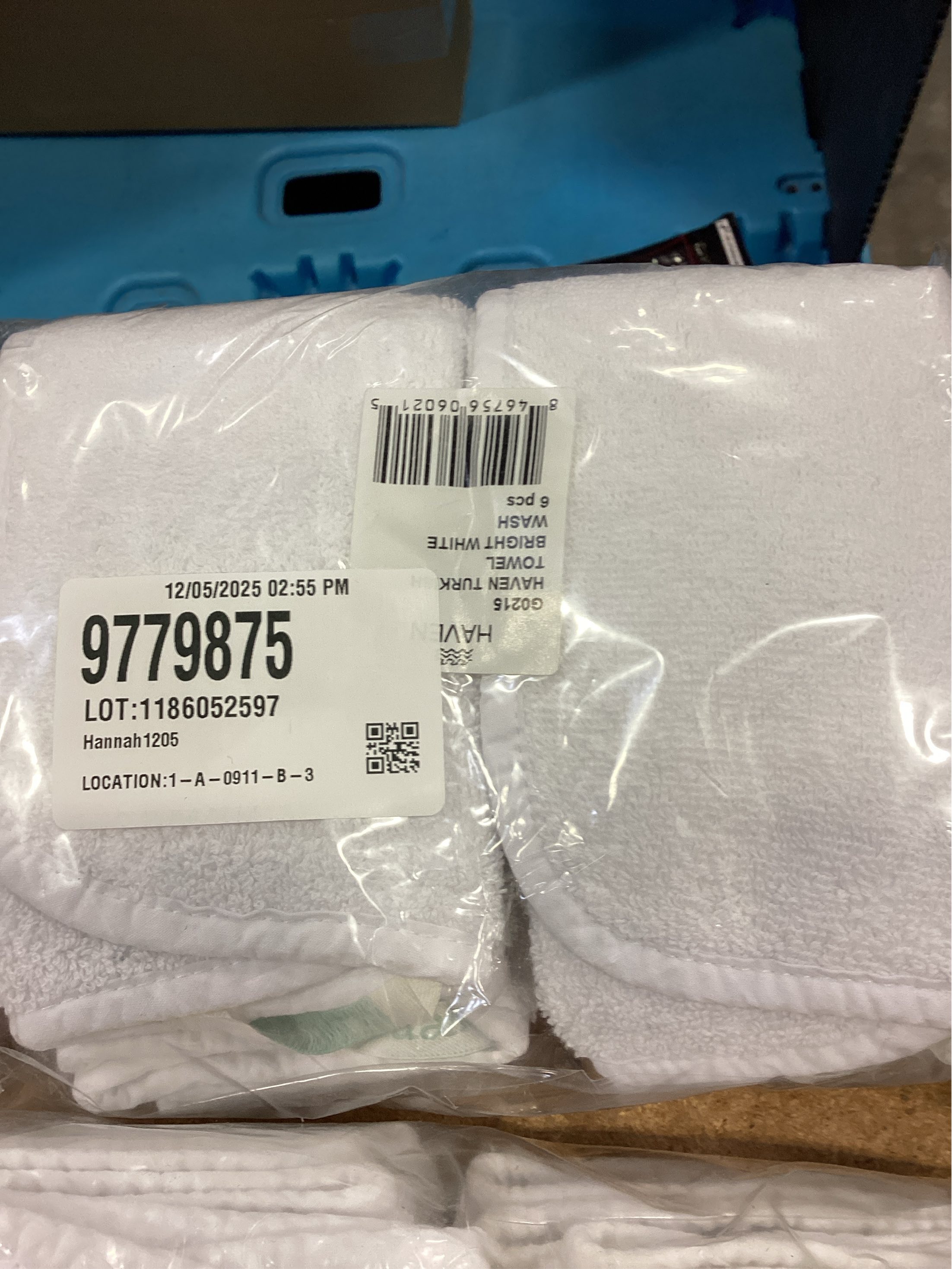 Haven Turkish Cotton Washcloth in Bright White 6 PACK