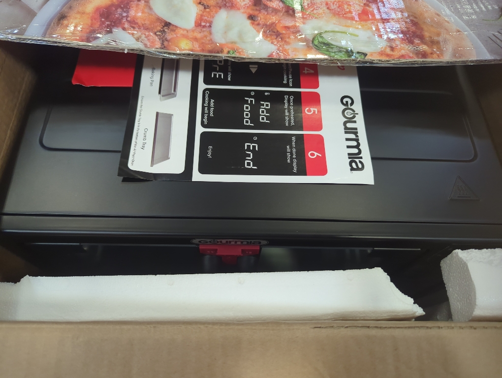 Gourmia Digital French Door Air Fryer Toaster Oven, Black