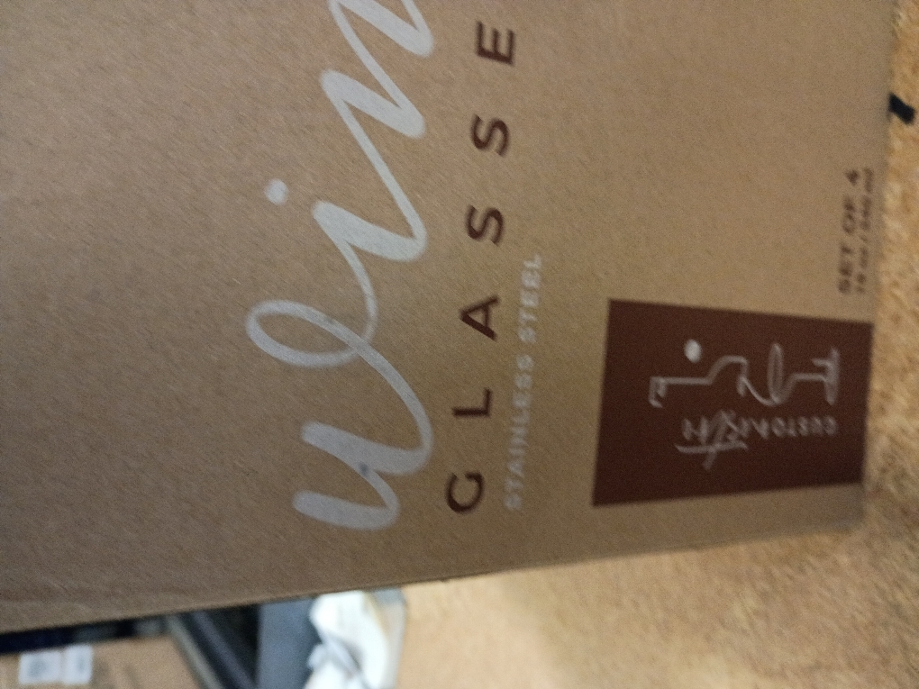 Gusto Nostro Stainless Steel Wine Glass - 18 oz - Unbreakable Rose Gold Wine Glasses for Travel, Camping and Pool - Fancy, Unique and Cool Portable Metal Wine Glass for Outdoor, Picnics (Set of 4)