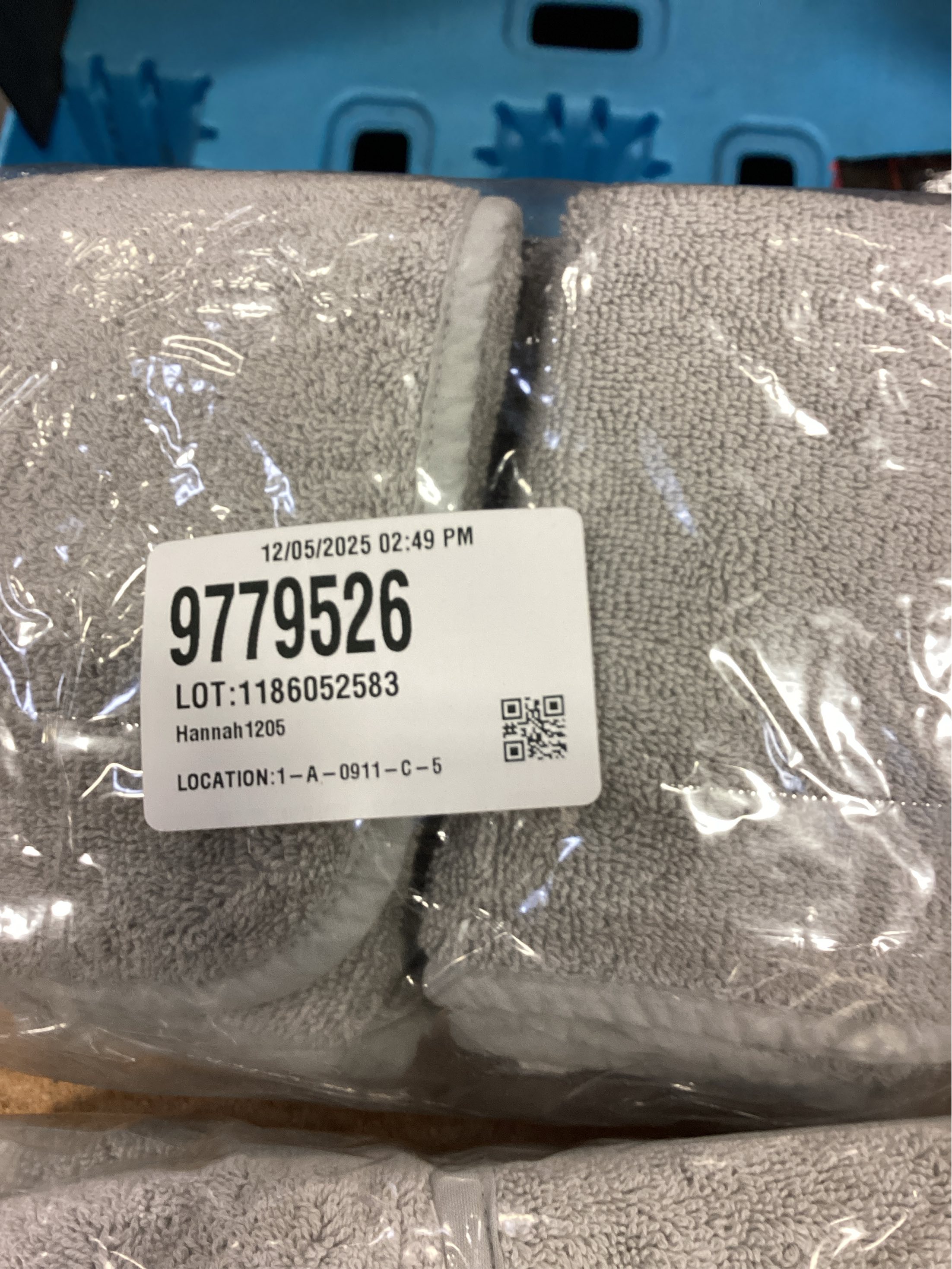 Haven Turkish Cotton Washcloth in Harbor Mist Grey Pack of 6