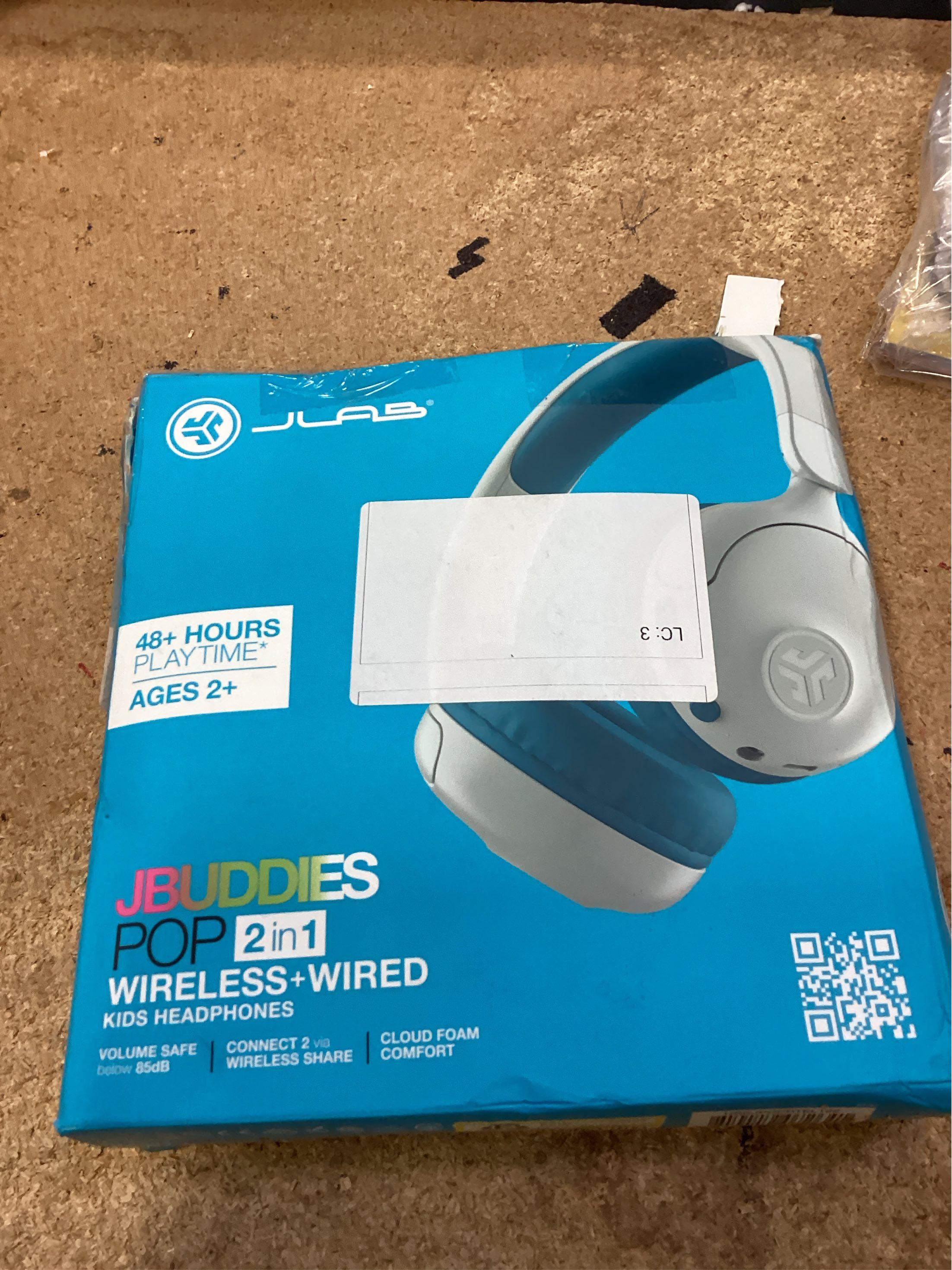JLab JBuddies Pop Wireless Kids Headphones - Blue