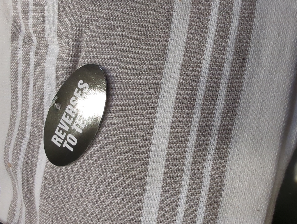 All-Clad Striped Dual Kitchen Towel in Titanium pack of 3