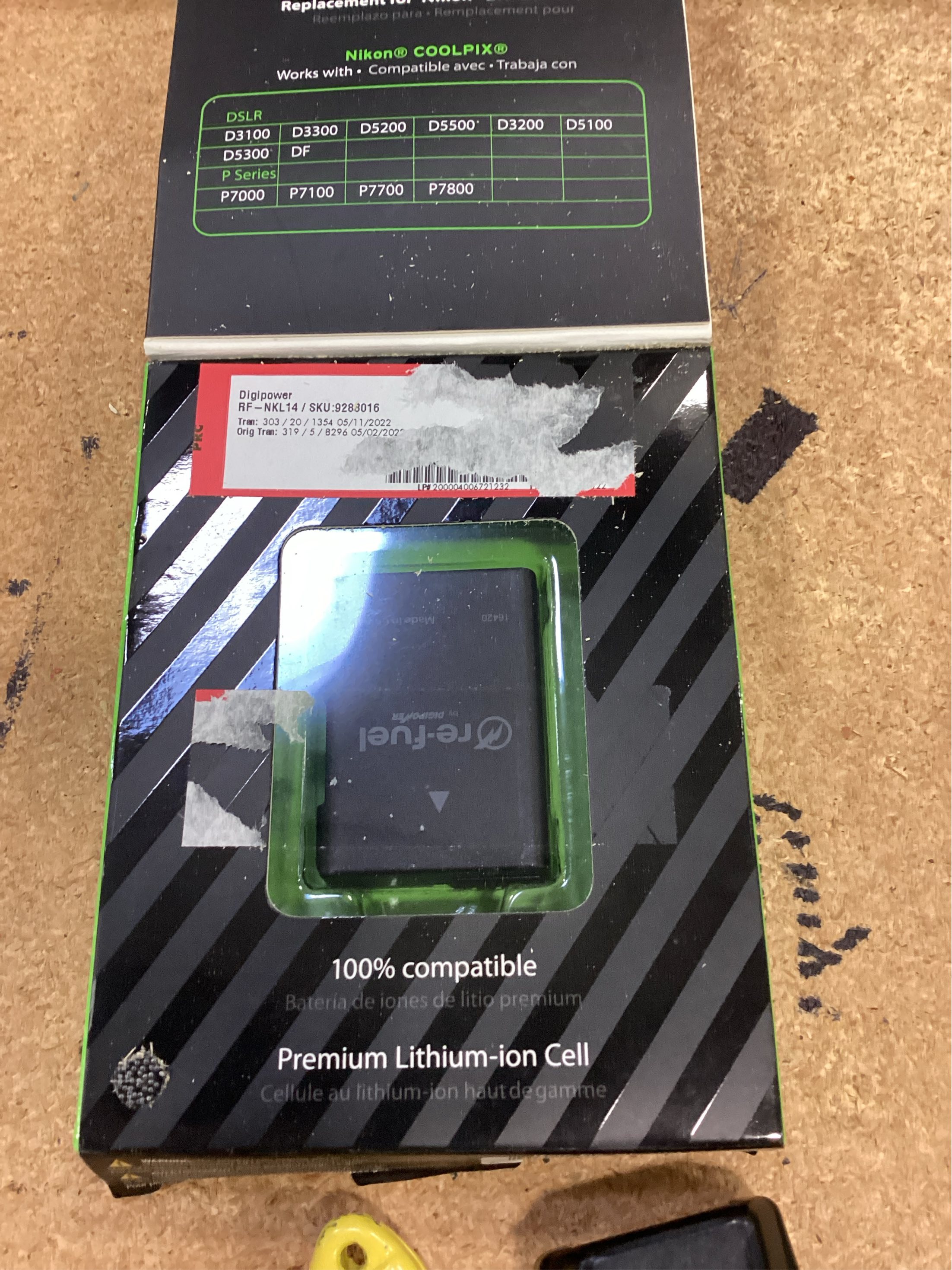 Digipower - Digital camera replacement battery for Nikon EN-EL14 battery pack