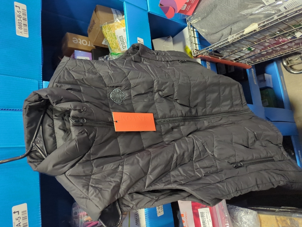 Heated Vest, Smart Controller Winter Heated Vest Electric Clothing Jacket with 3 Heating Levels for Men Women (L)