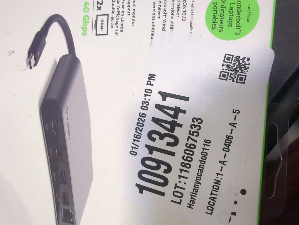 Belkin Thunderbolt 3 Dock Mini HD With Thunderbolt 3 Cable - Usb C Hub - Usb C Docking Station For Macos & Windows, Dual 4K @60hz, 40Gbps Transfer Speed, With Ethernet Port, BLACK