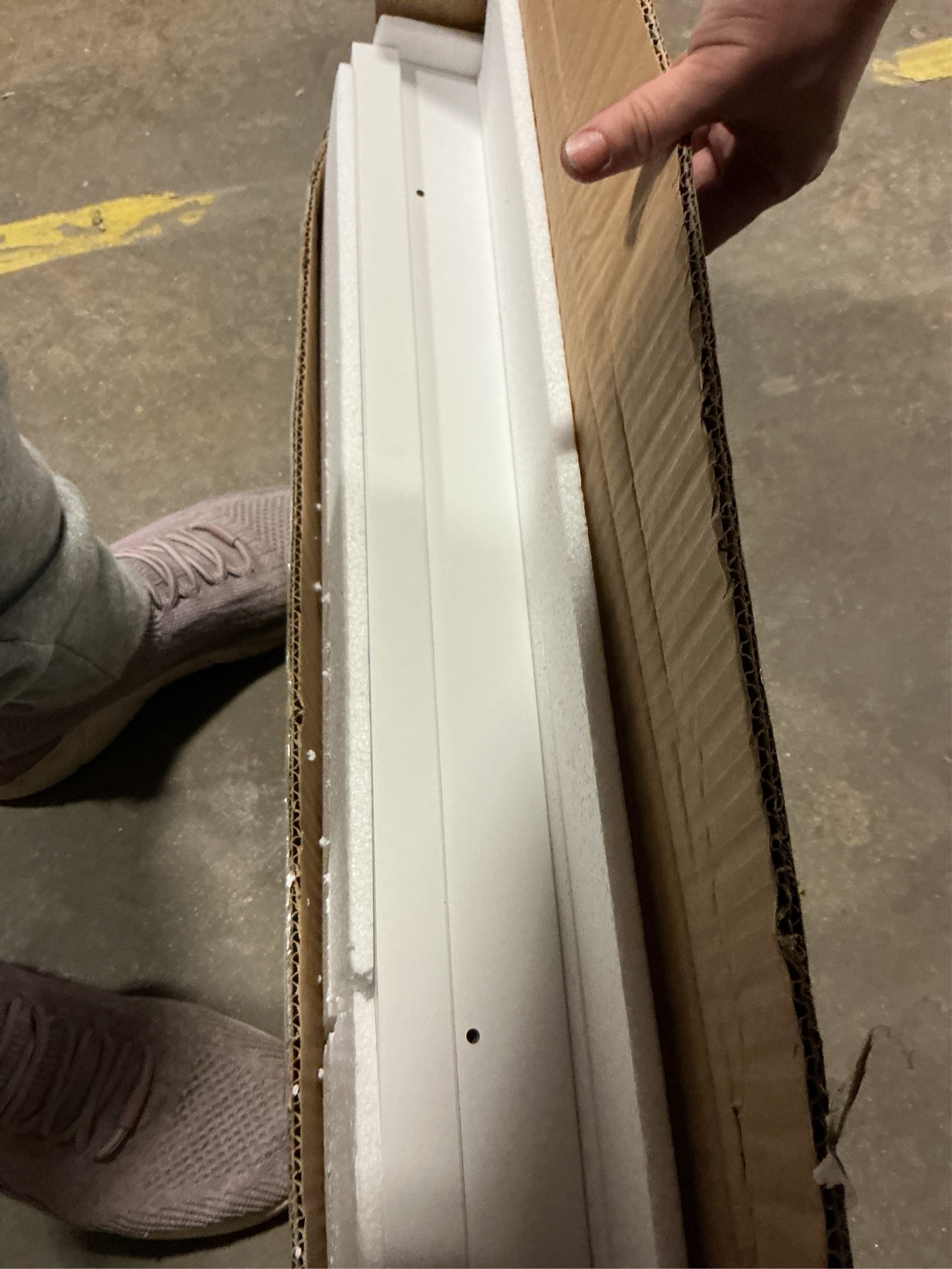 23.6 Inches Long Floating Shelves, 2 Set Modern White Wall Shelf for Bedroom, Nursery Book Shelf with Lip, Picture Ledge Shelf for Living Room, Bathroom, Kitchen