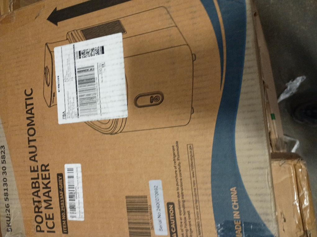 Kismile Ice Maker Countertop, Portable Ice Cube Maker Machine with 1.5L Detachable Water Tank, 33Lbs/Day, 16Pcs/5Mins, 24H Timer, Self-Cleaning Ice Maker, Ice Machine Maker for Home,Office,Party