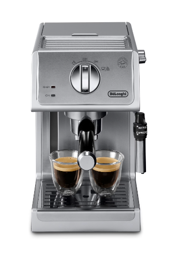 De'Longhi - Manual Espresso Machine - Stainless Steel NEEDS CLEANING,MAY HAVE MISSING ACCESSORIES