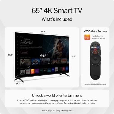 VIZIO 65 Class 4K UHD LED HDR Smart TV (V4K65M-08)
