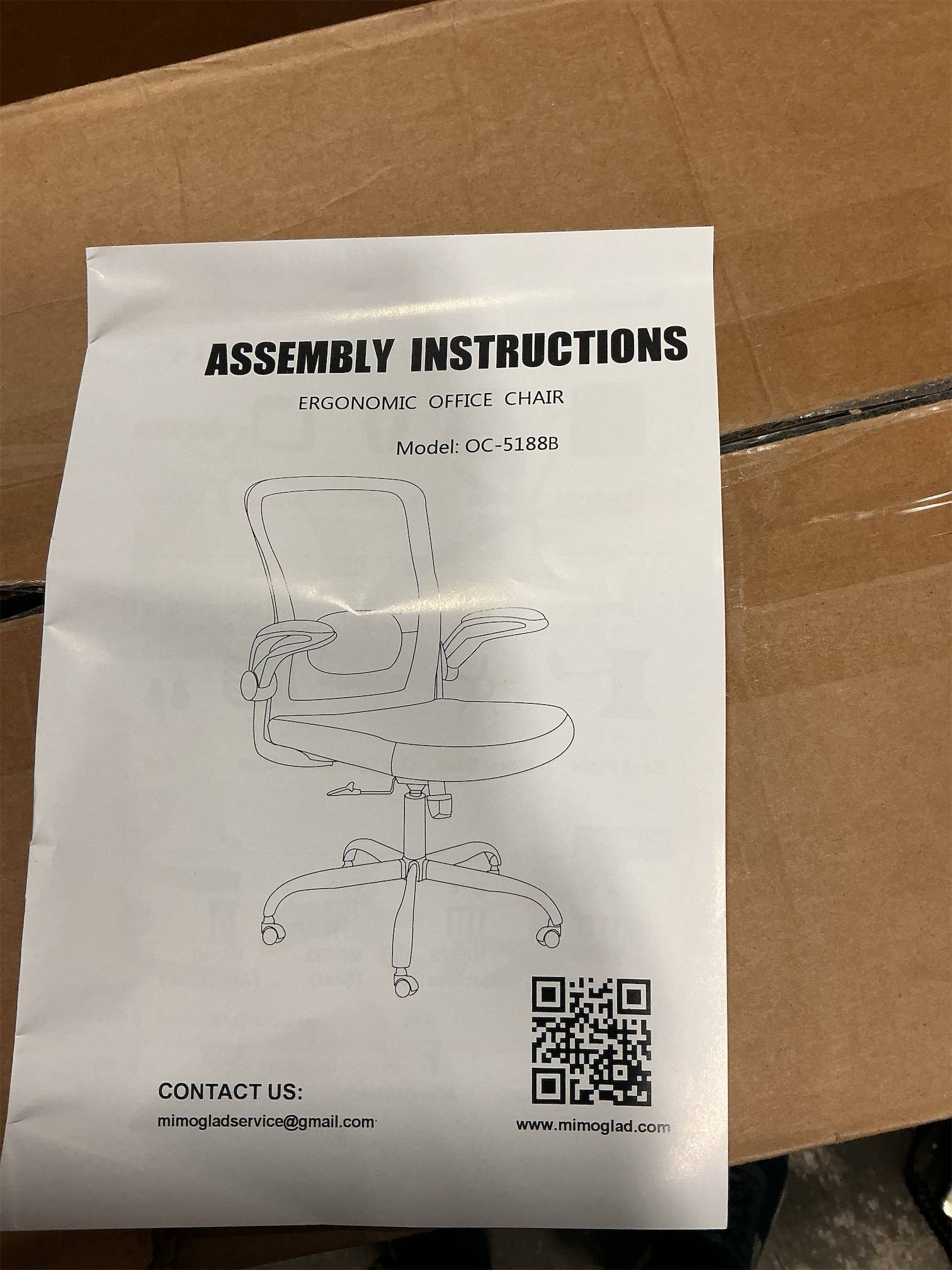 Mimoglad Ergonomic Office Chair - BIFMA Certified, Flip-up Armrests Adjustable Lumbar Support - Space-Saving Task Chair for Business/Team Office & Home (