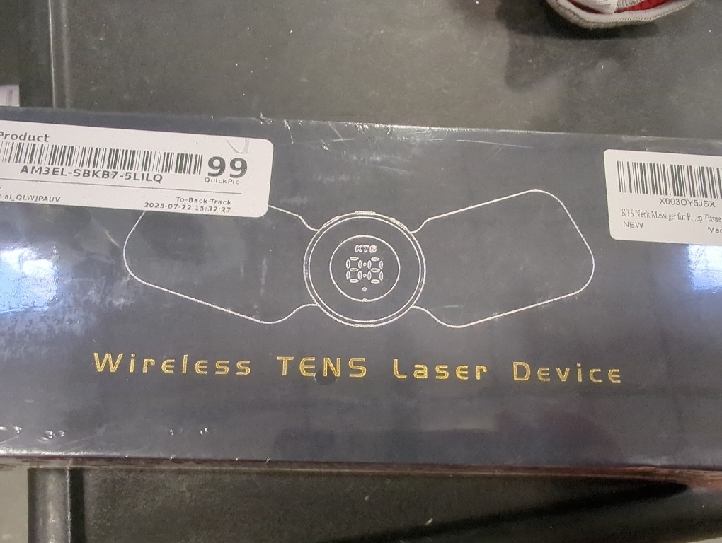 Heating TENS Unit for Pain Relief, Wireless Muscle Stimulator with Remote Controller, Portable Rechargeable Massager for Shoulder Waist Back Arm Leg (2 Pads)
